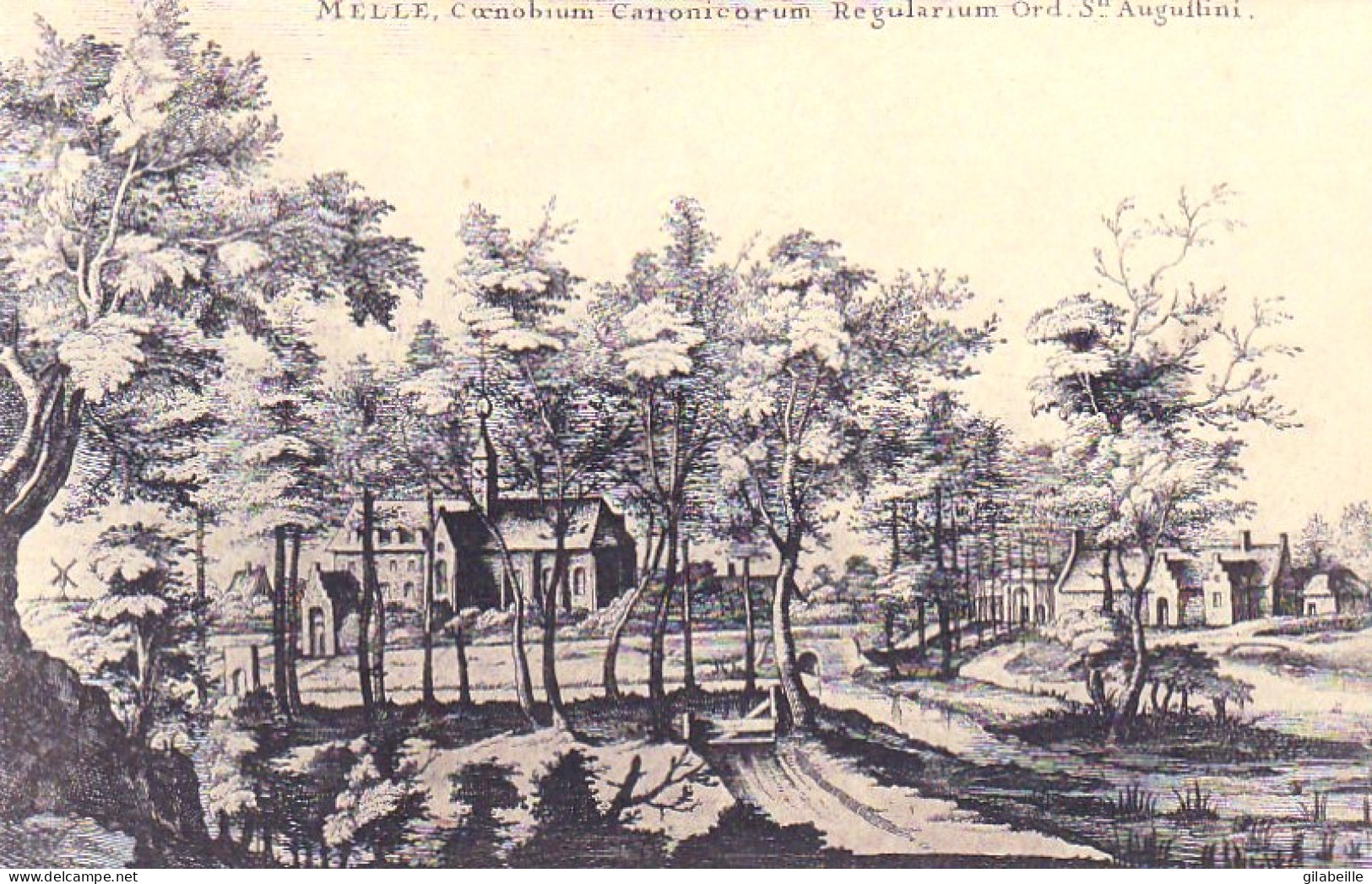 Gent - Maison De MELLE Lez GAND - Le Prieuré De Melle En 1664 - Gent