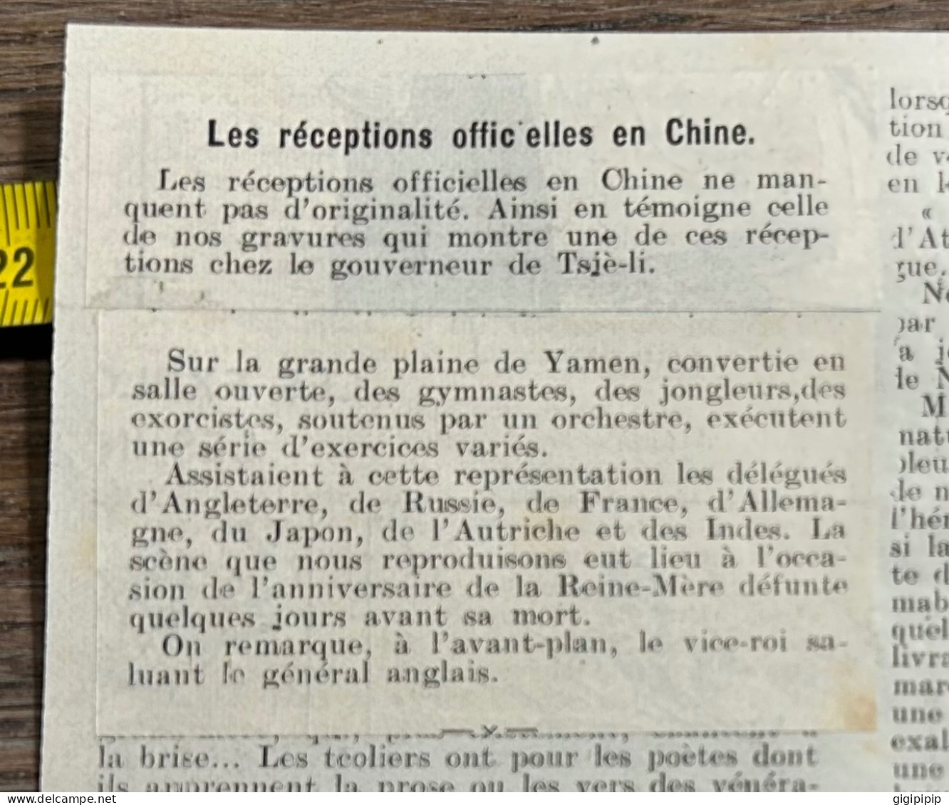 1908 PATI RÉCEPTION OFFICIELLE A LA COUR DE PEKIN Chez Le Gouverneur De Tsjè-li. - Sammlungen