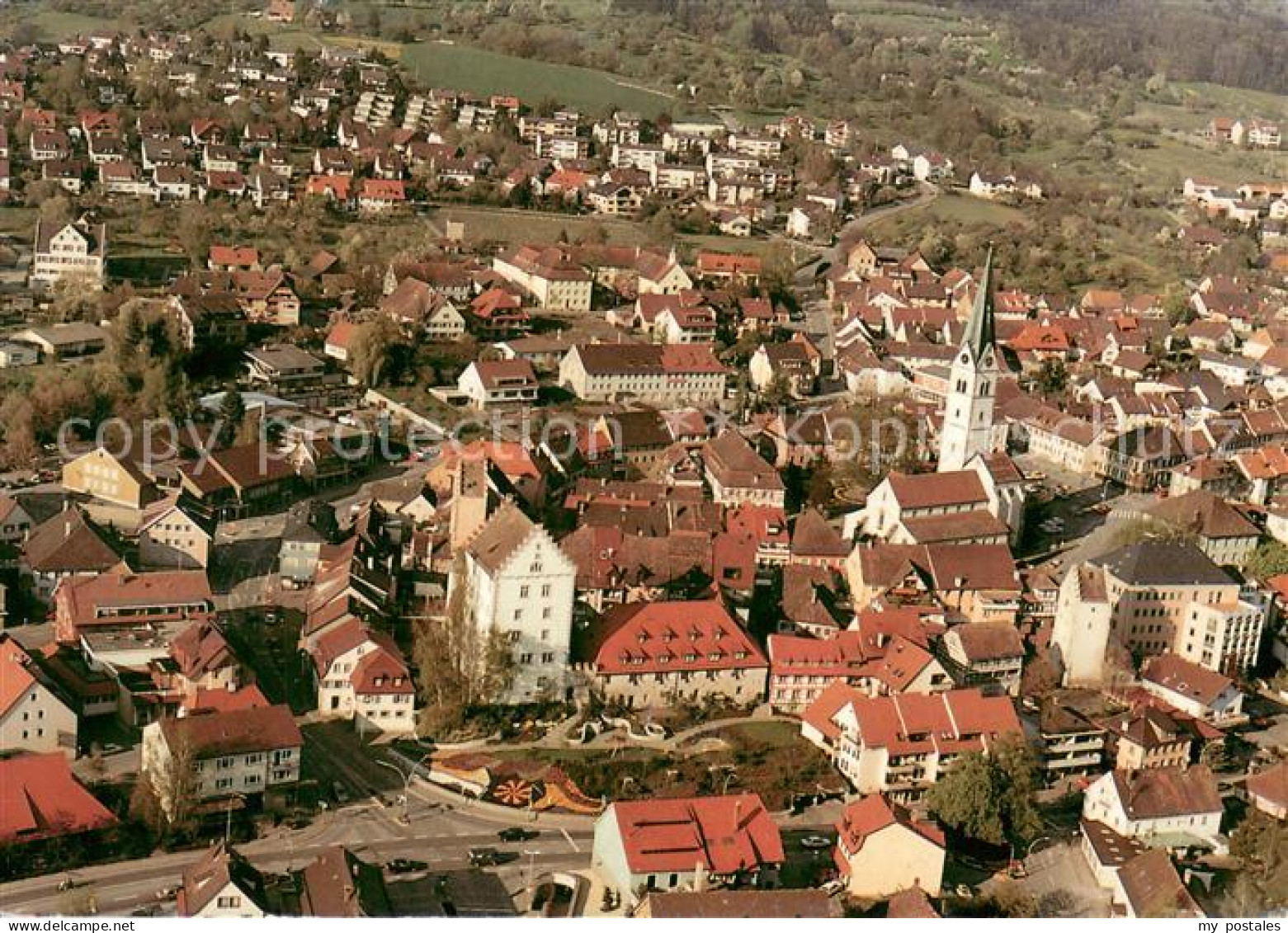 73643214 Markdorf Bodensee Fliegeraufnahme Mit Kath Pfarrkirche Markdorf Bodense - Markdorf