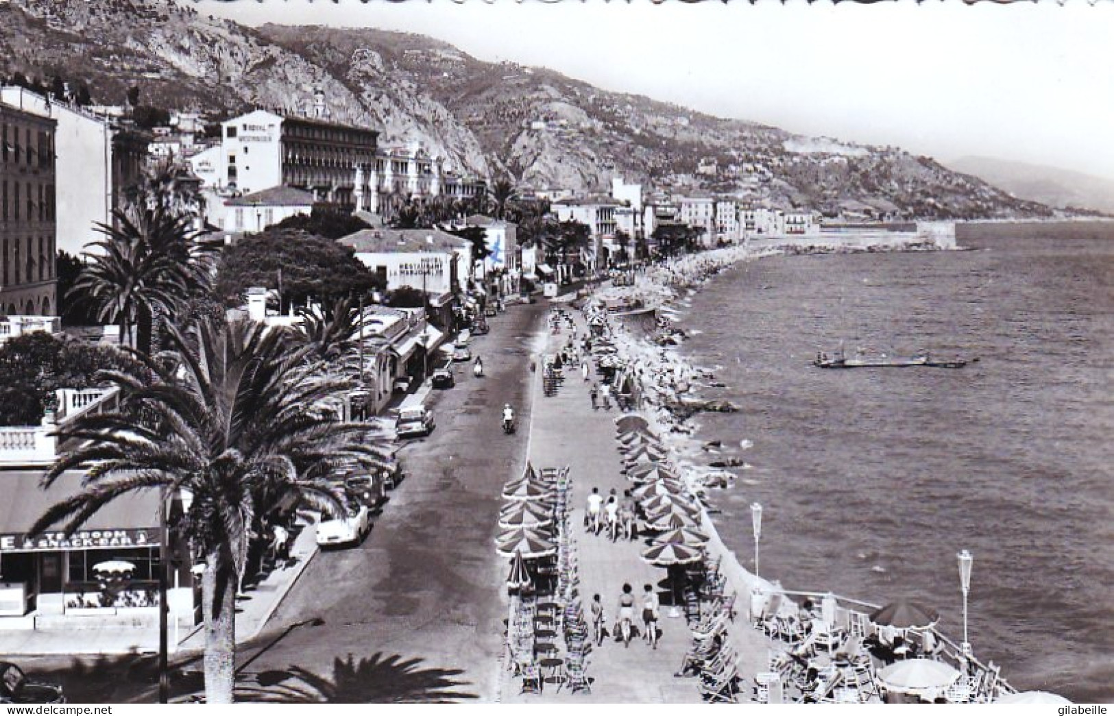 06 - MENTON - La Promenade Vers La Frontiere - Menton