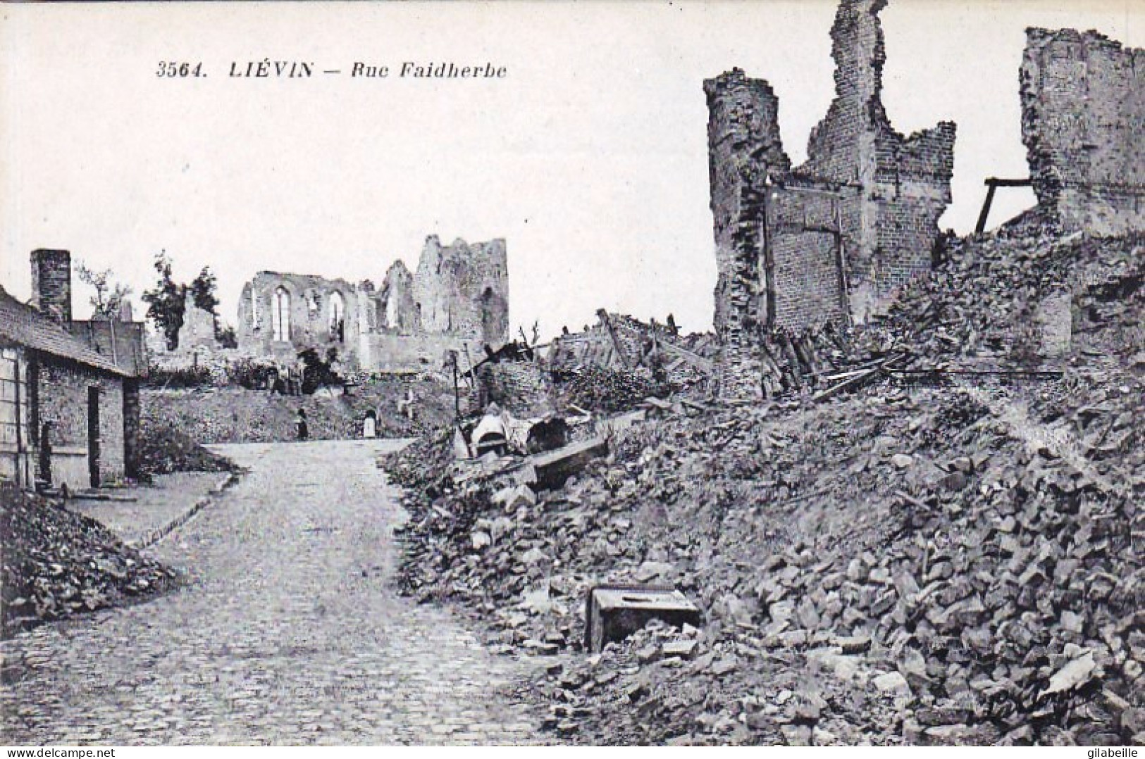 62 - LIEVIN - Rue Faidherbe  - Guerre 1914 - Lievin