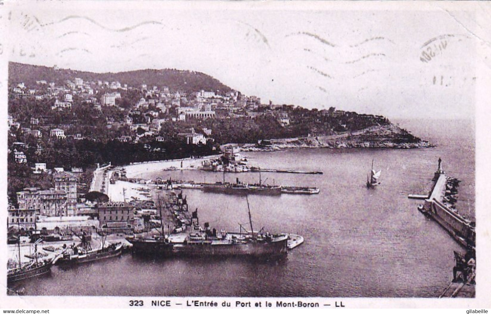 06 - NICE - L'entrée Du Port Et Le Mont Boron - Maritiem Transport - Haven