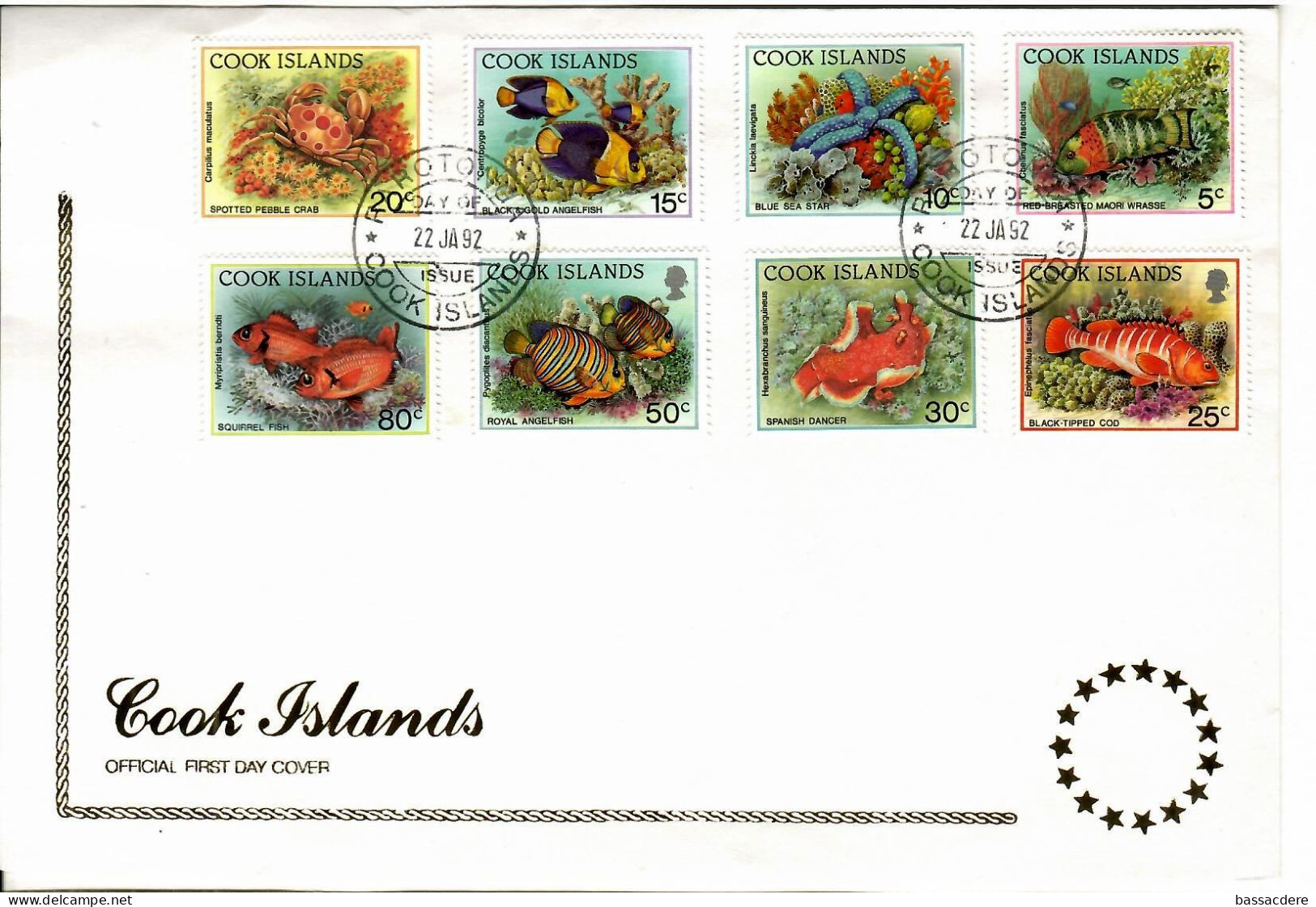 79939 -   8 TP  Thème  Poissons - Cook Islands