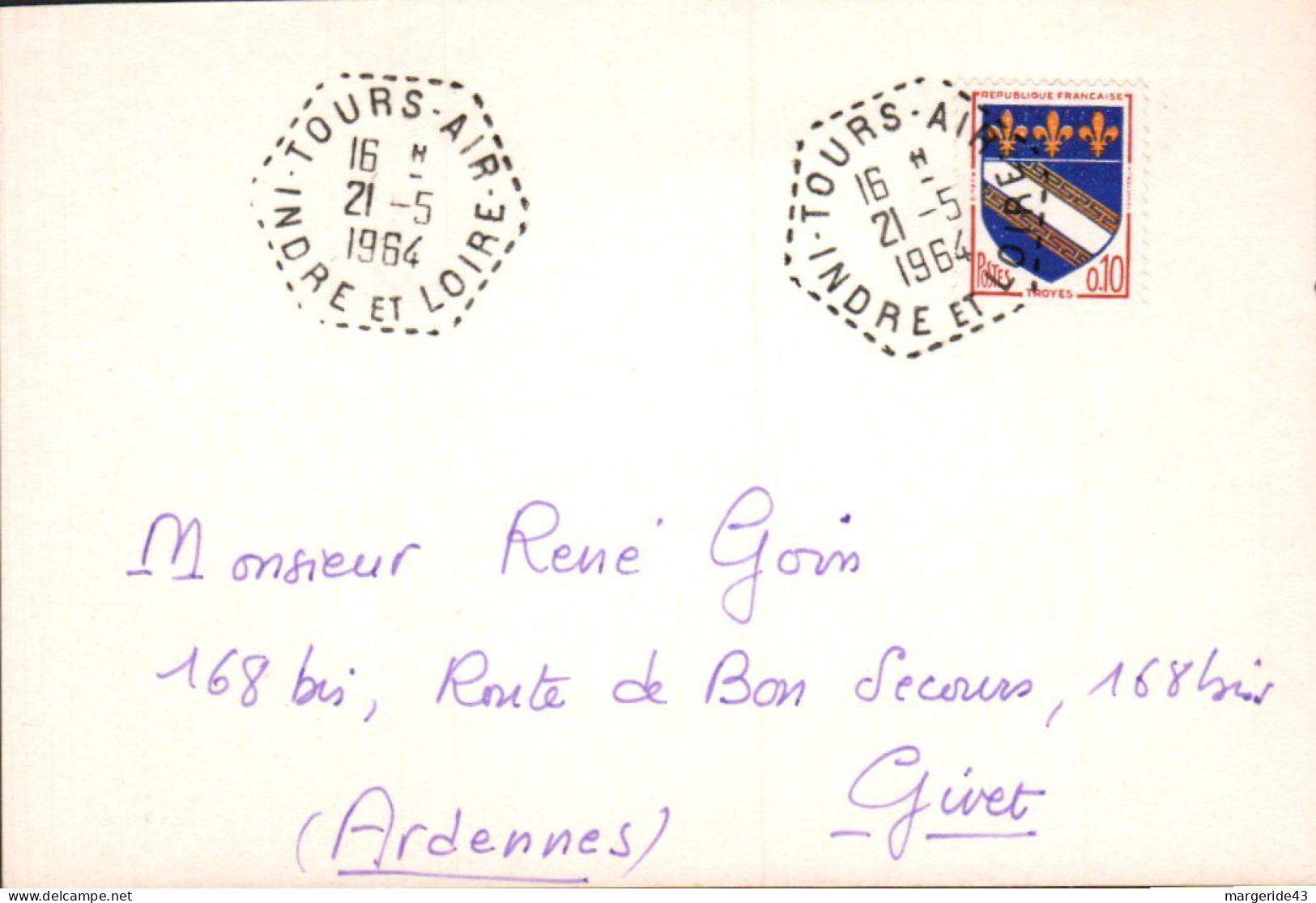 CARTE DE TOURS AIR 1994 - 1961-....