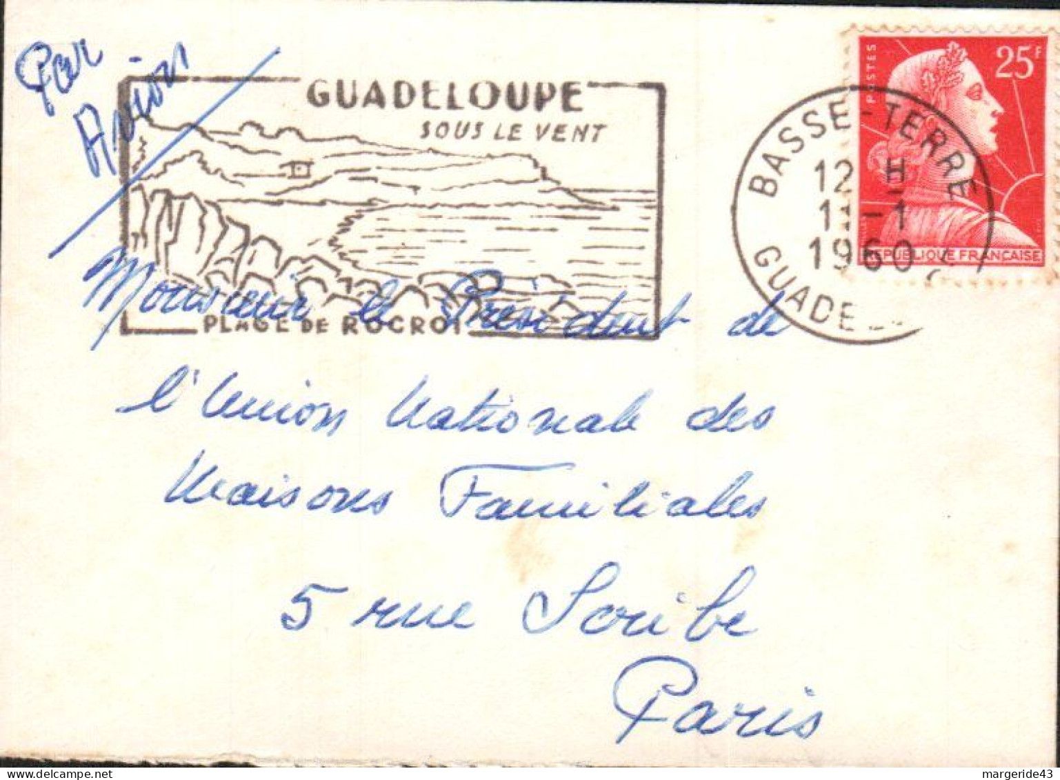 MULLER SUR MIGNONETTE DE BASSE TERRE GUADELOUPE 1960 - 1921-1960: Période Moderne