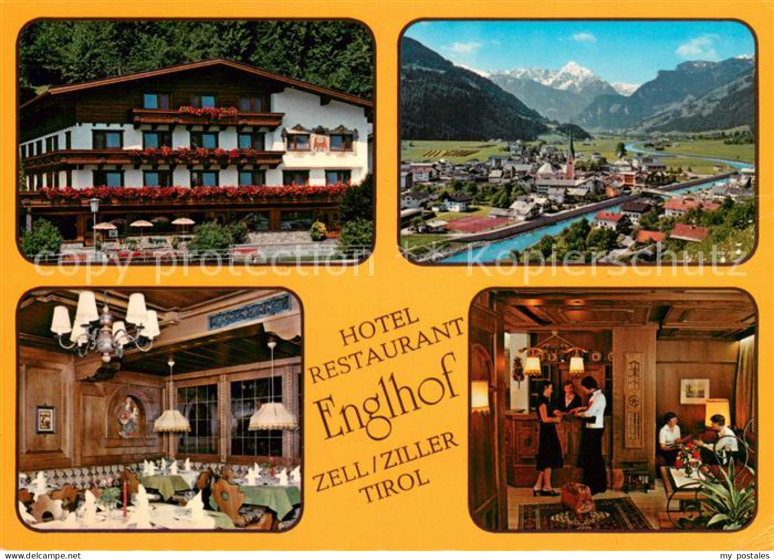73643008 Zell Ziller Tirol Hotel Restaurant Englhof Panorama Zillertaler Alpen Z - Sonstige & Ohne Zuordnung