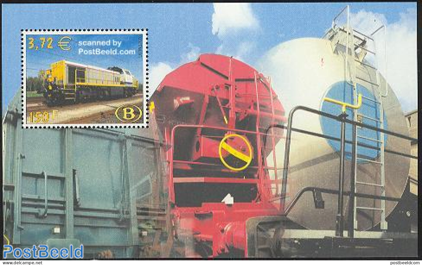 Belgium 2000 Railway Stamps S/s, Mint NH, Transport - Railways - Nuovi