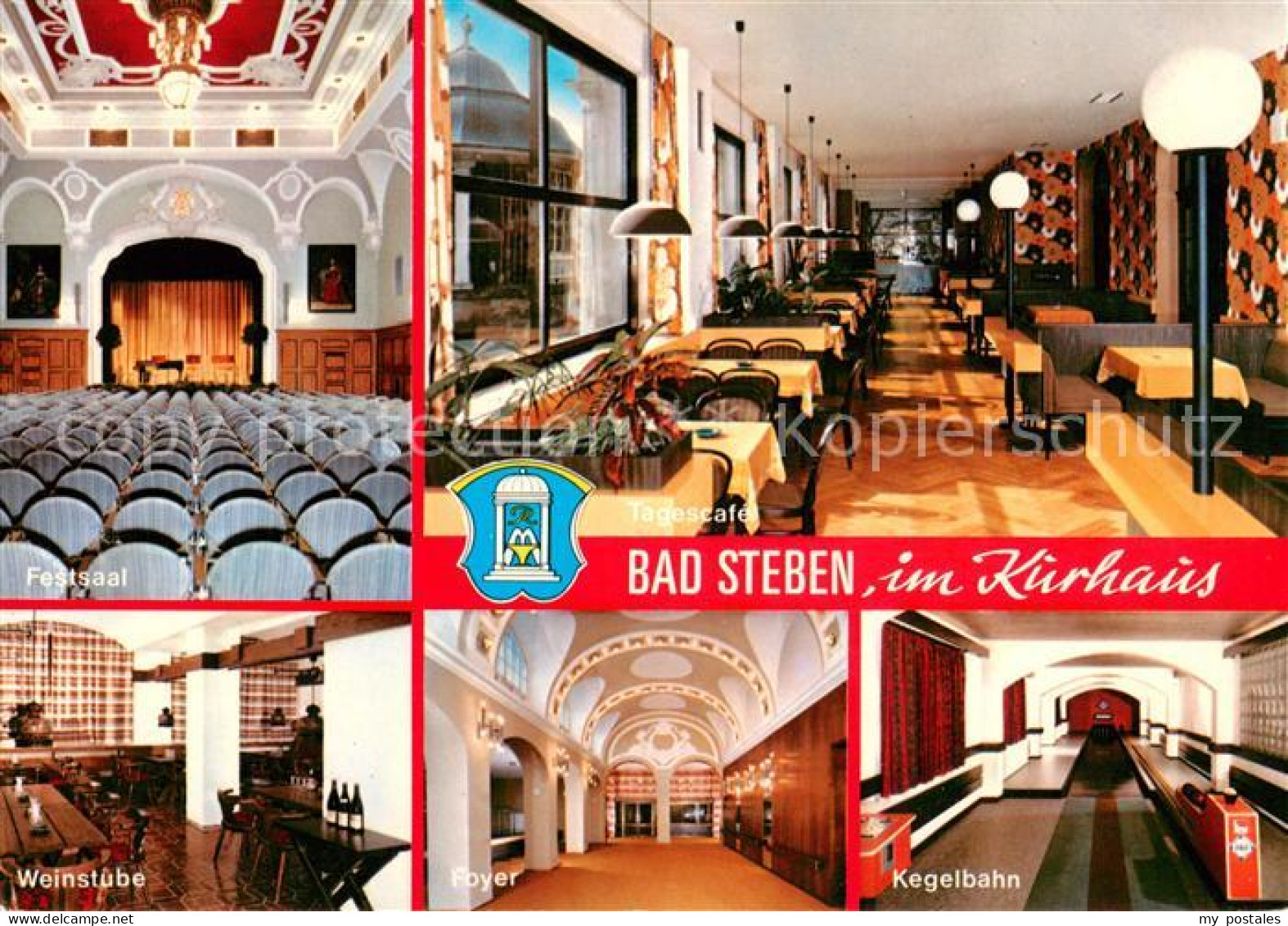 73642936 Bad Steben Stahl Radium Moorbad Im Frankenwald Kurhaus Festsaal Weinstu - Bad Steben