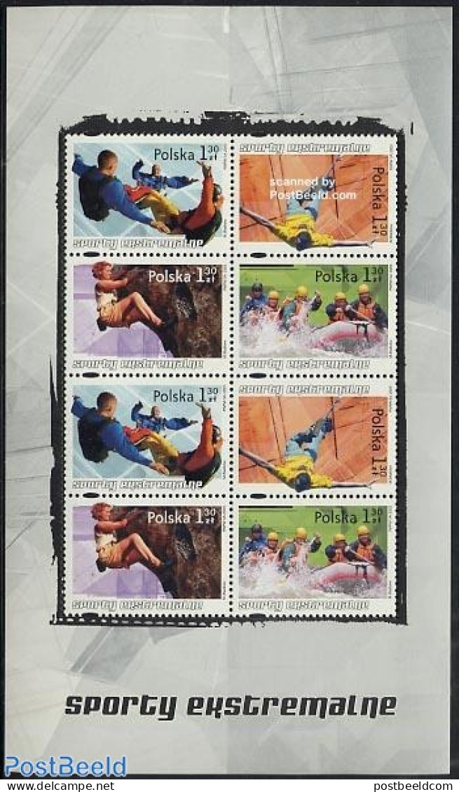 Poland 2005 Extreme Sports 2x4v M/s, Mint NH, Sport - Transport - Fun Sports - Sport (other And Mixed) - Ships And Boats - Ongebruikt