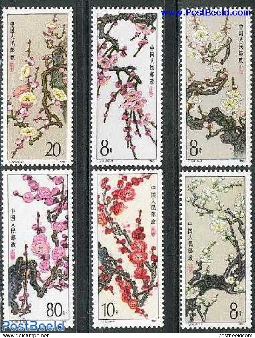 China People’s Republic 1985 May Flowers 6v, Mint NH, Nature - Flowers & Plants - Nuevos