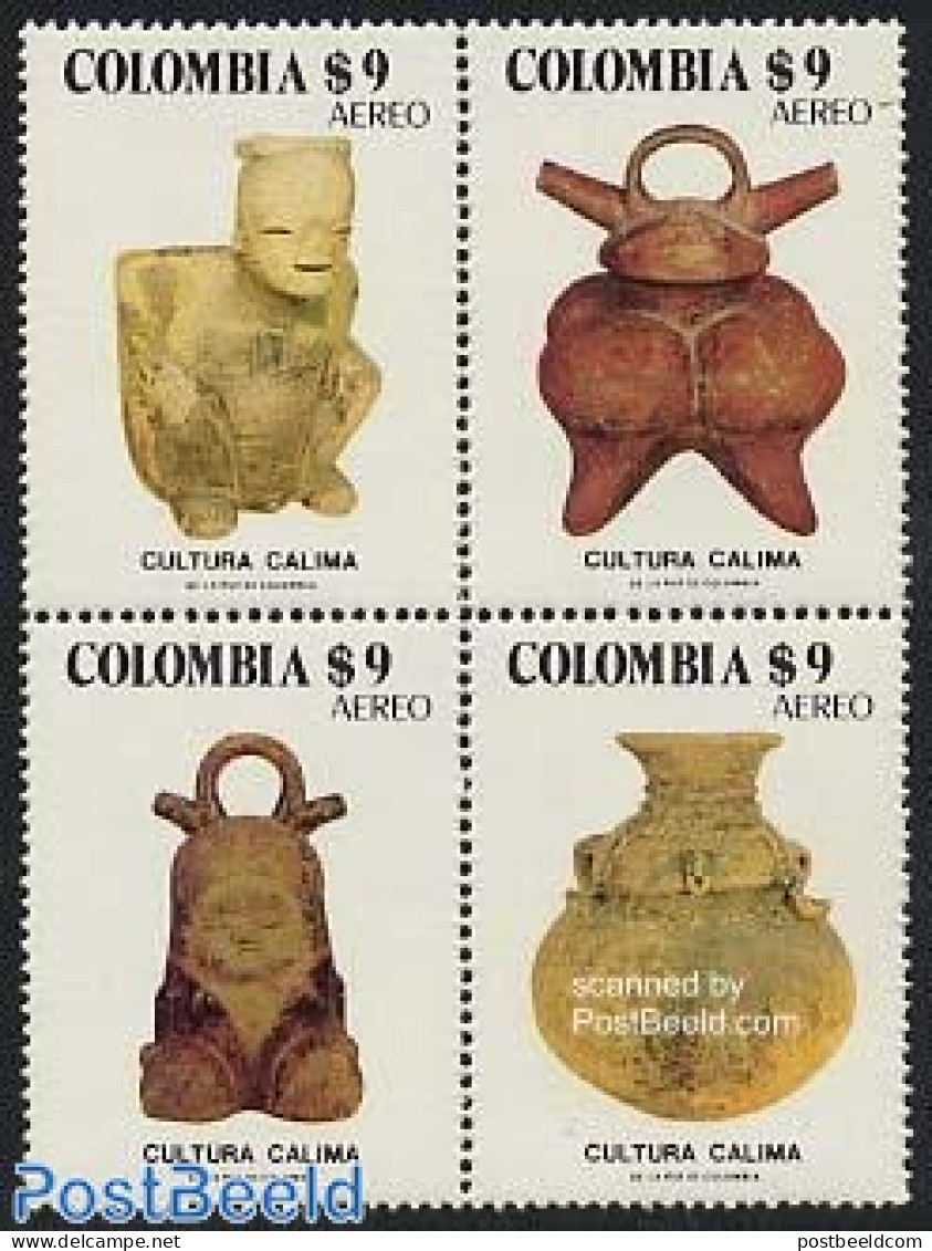 Colombia 1981 Calima Culture 4v [+], Mint NH, History - Archaeology - Archéologie