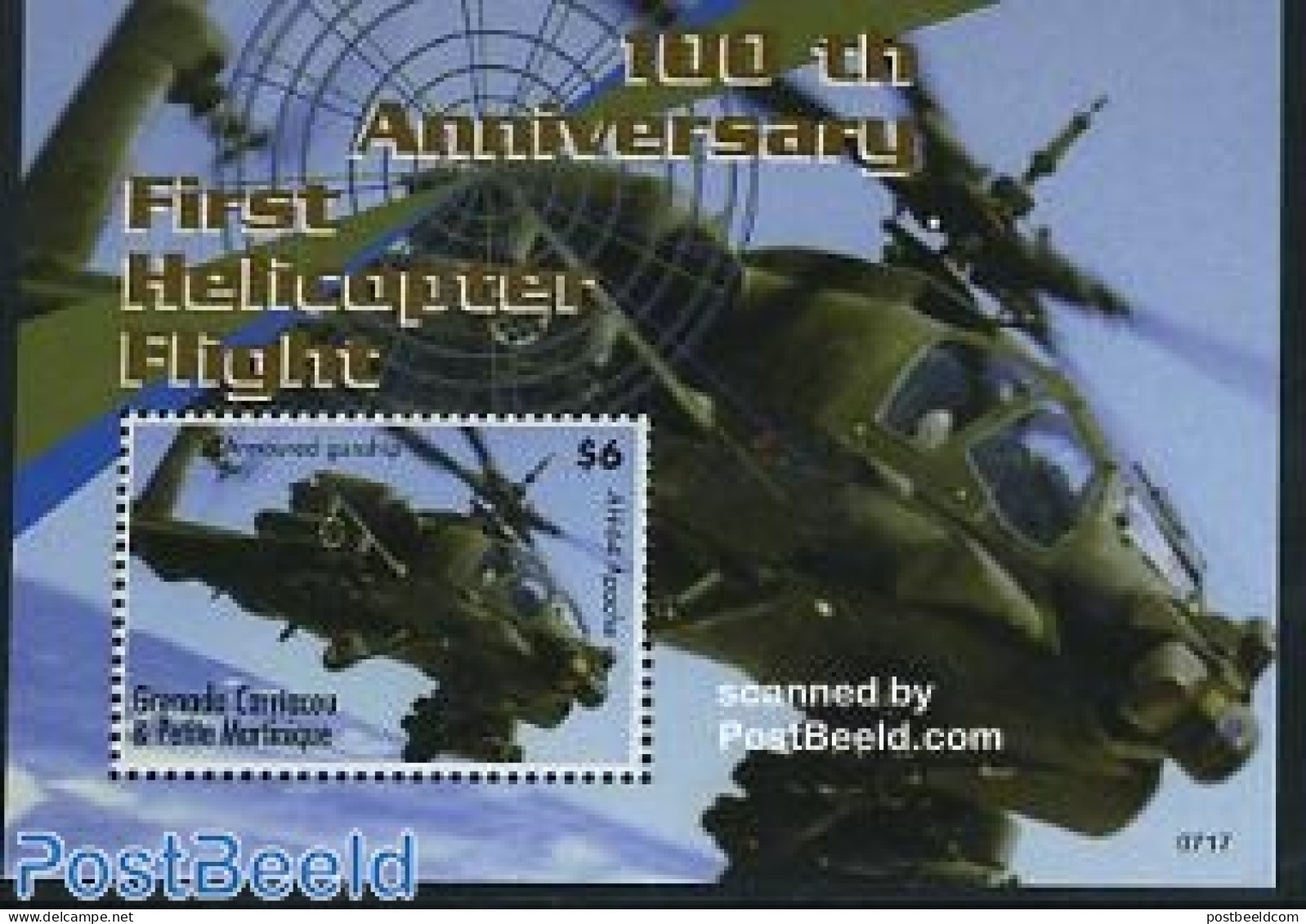 Grenada Grenadines 2007 Helicopters S/s, Mint NH, Transport - Helicopters - Helikopters