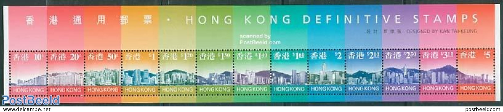 Hong Kong 1997 Definitives 13v M/s, Mint NH - Neufs