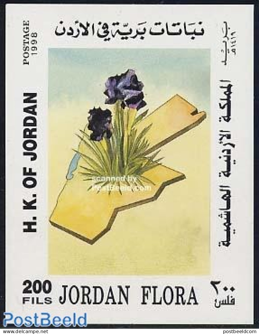 Jordan 1998 Wild Flowers S/s, Mint NH, Nature - Flowers & Plants - Jordania