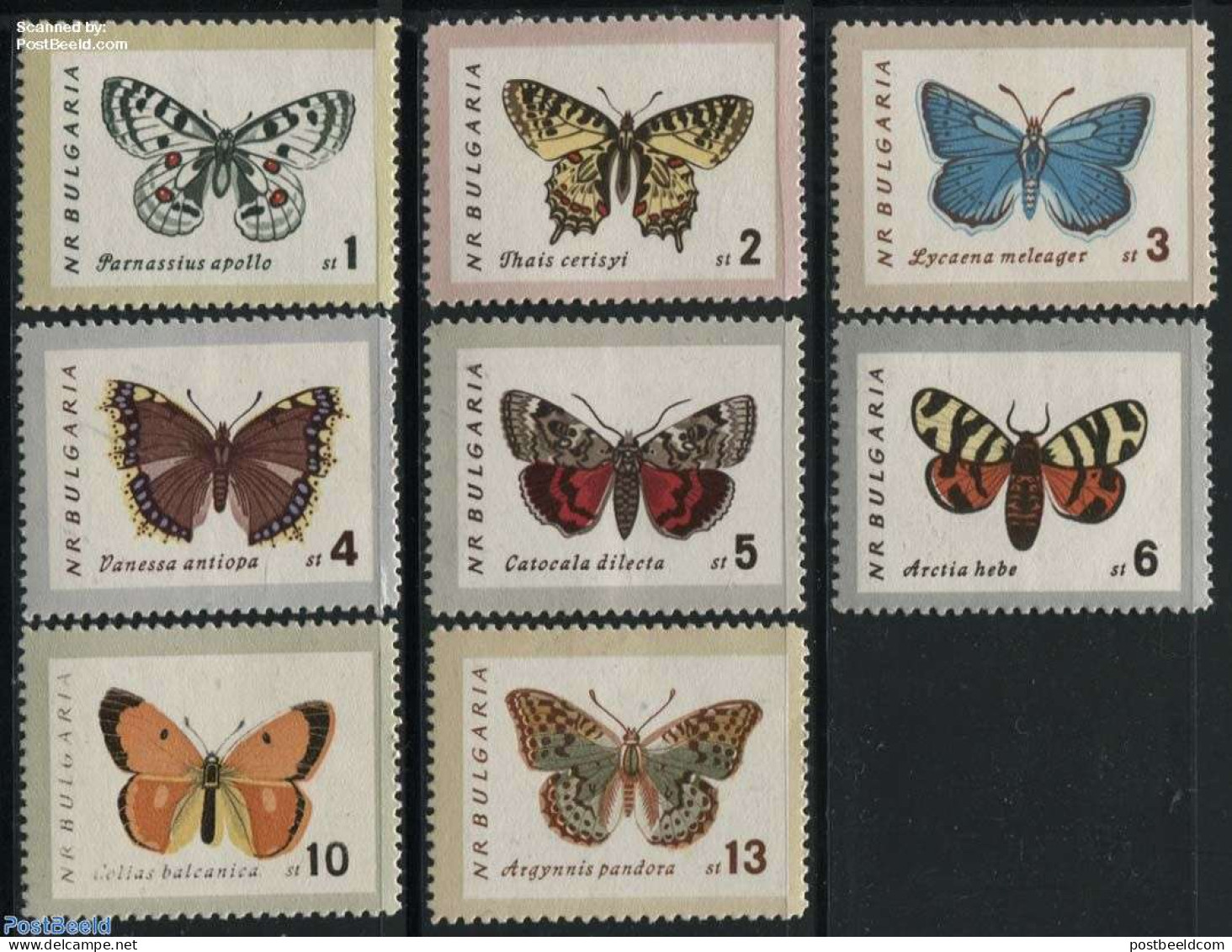 Bulgaria 1962 Butterflies 8v, Mint NH, Nature - Butterflies - Unused Stamps