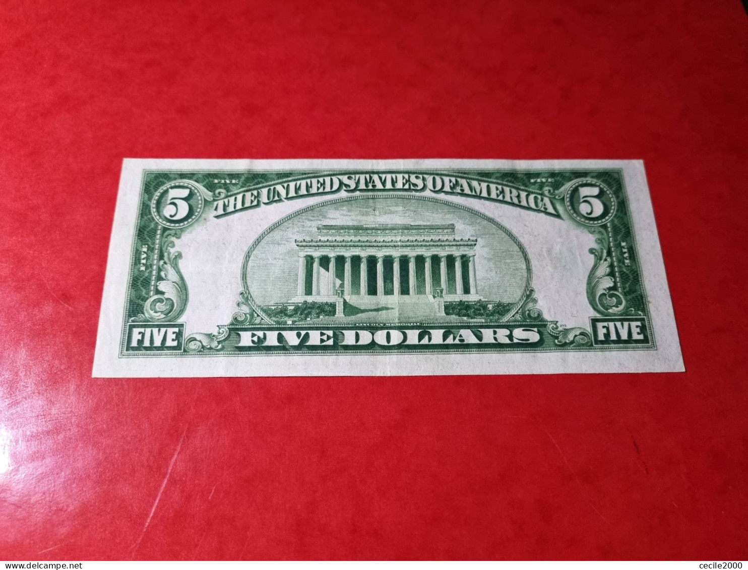 1928 PLAIN $5 DOLLARS USA UNITED STATES BANKNOTE XF+ BILLETE ESTADOS UNIDOS *COMPRAS MULTIPLES CONSULTAR* - United States Notes (1928-1953)