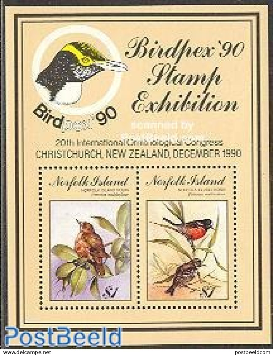 Norfolk Island 1990 Birdpex S/s, Mint NH, Nature - Birds - Andere & Zonder Classificatie