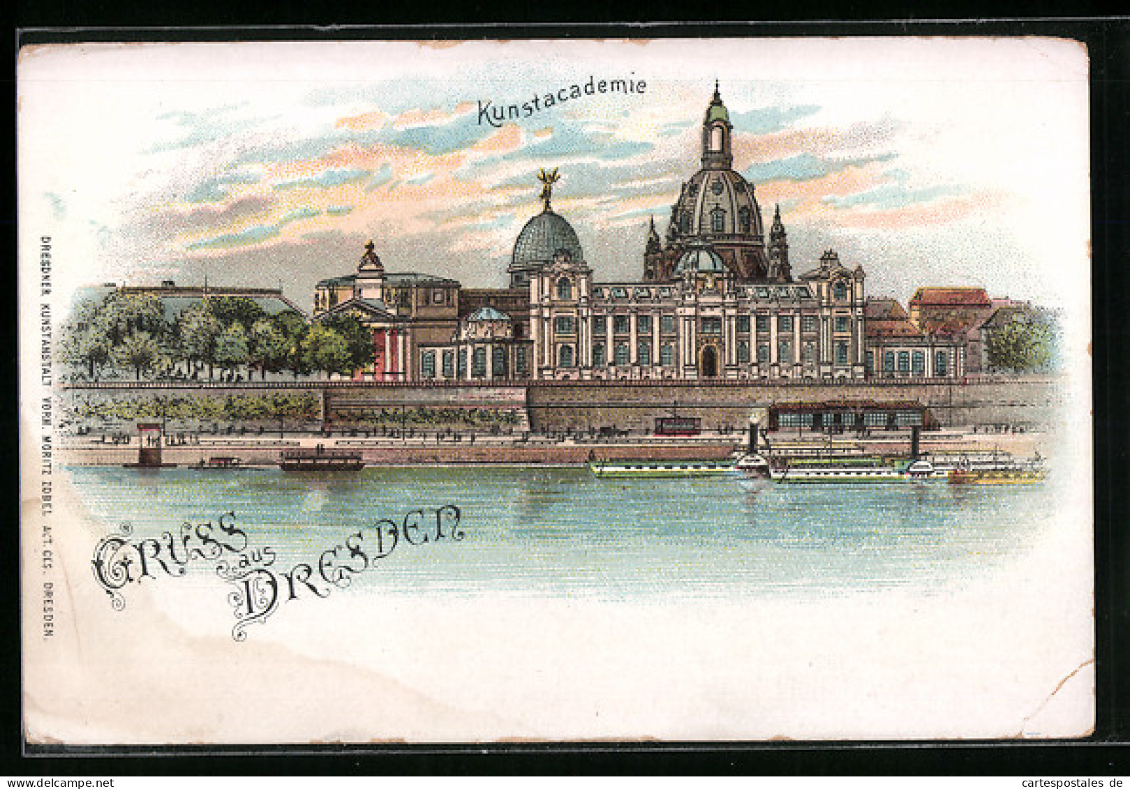 Lithographie Dresden, Kunstacademie  - Dresden