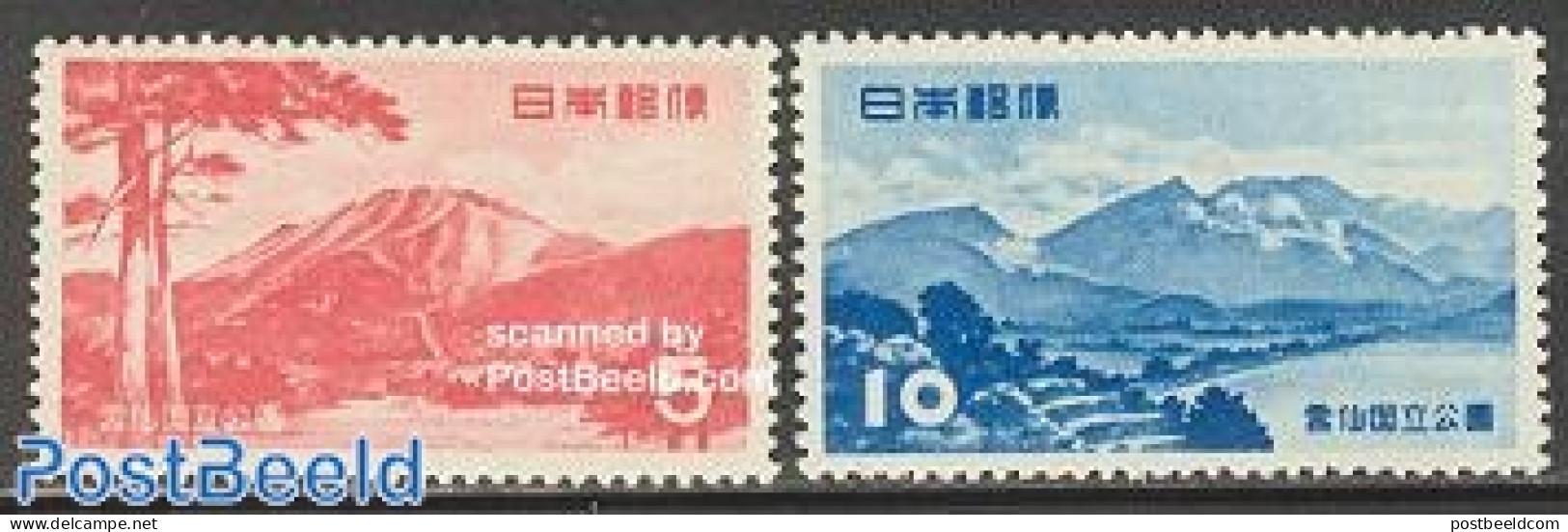 Japan 1953 Unzen Park 2v, Mint NH, Sport - Golf - Unused Stamps