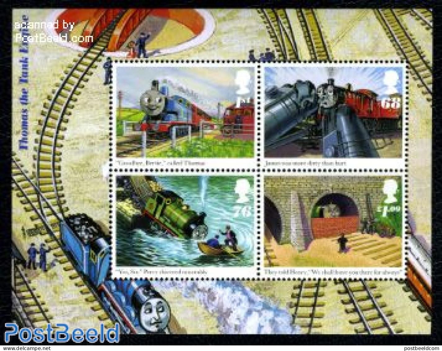 Great Britain 2011 Thomas The Tank Engine S/s, Mint NH, Transport - Railways - Ships And Boats - Nuevos