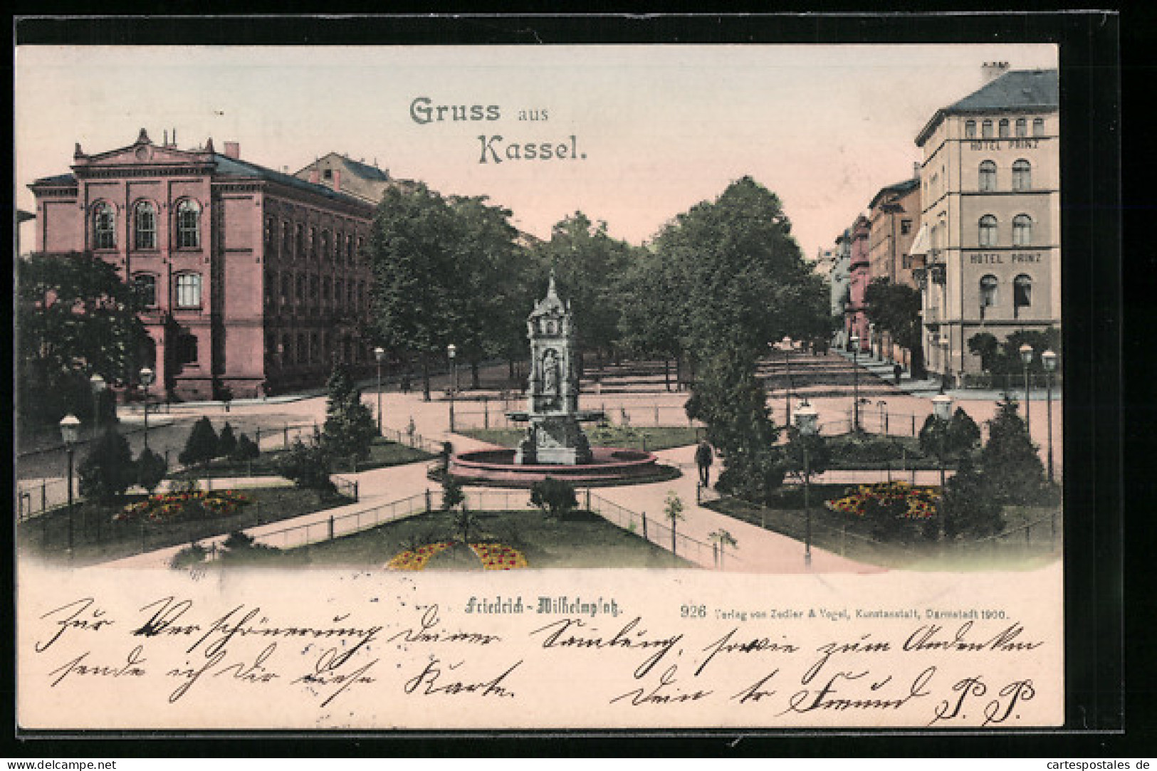 AK Kassel, Friedrich-Wilhelm-Platz Mit Denkmal  - Kassel