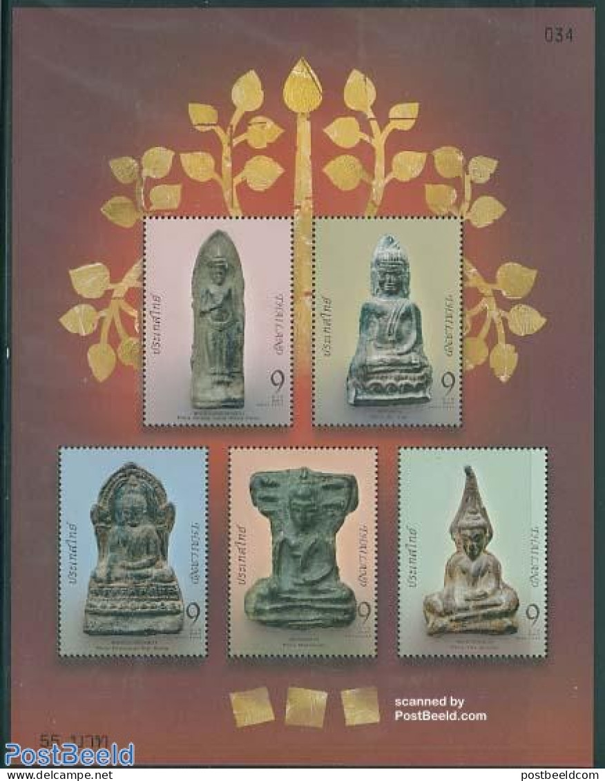 Thailand 2005 Buddhist Talismen S/s, Mint NH, Religion - Religion - Art - Sculpture - Escultura