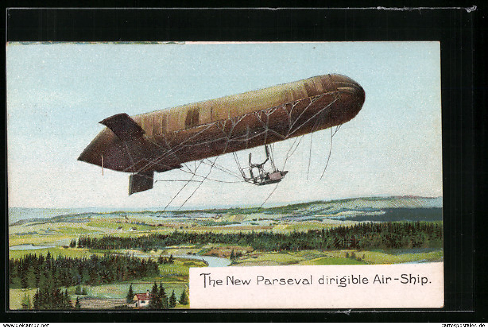 AK The New Parseval Dirigible Air-Ship  - Airships