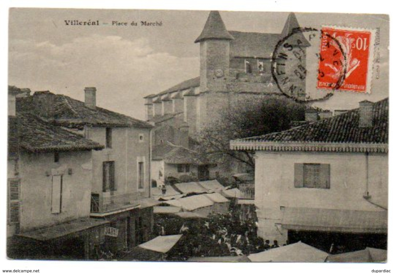 47 - Lot Et Garonne / VILLEREAL -- Place Du Marché. - Sonstige & Ohne Zuordnung