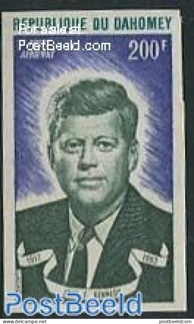 Dahomey 1973 J.F. Kennedy 1v, Imperforated, Mint NH, History - American Presidents - Politicians - Andere & Zonder Classificatie