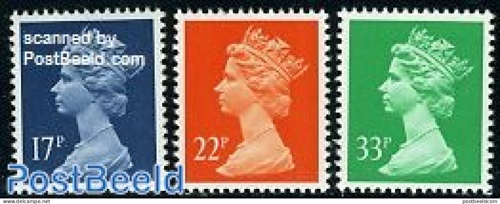Great Britain 1991 Definitives 3v, Mint NH - Ungebraucht