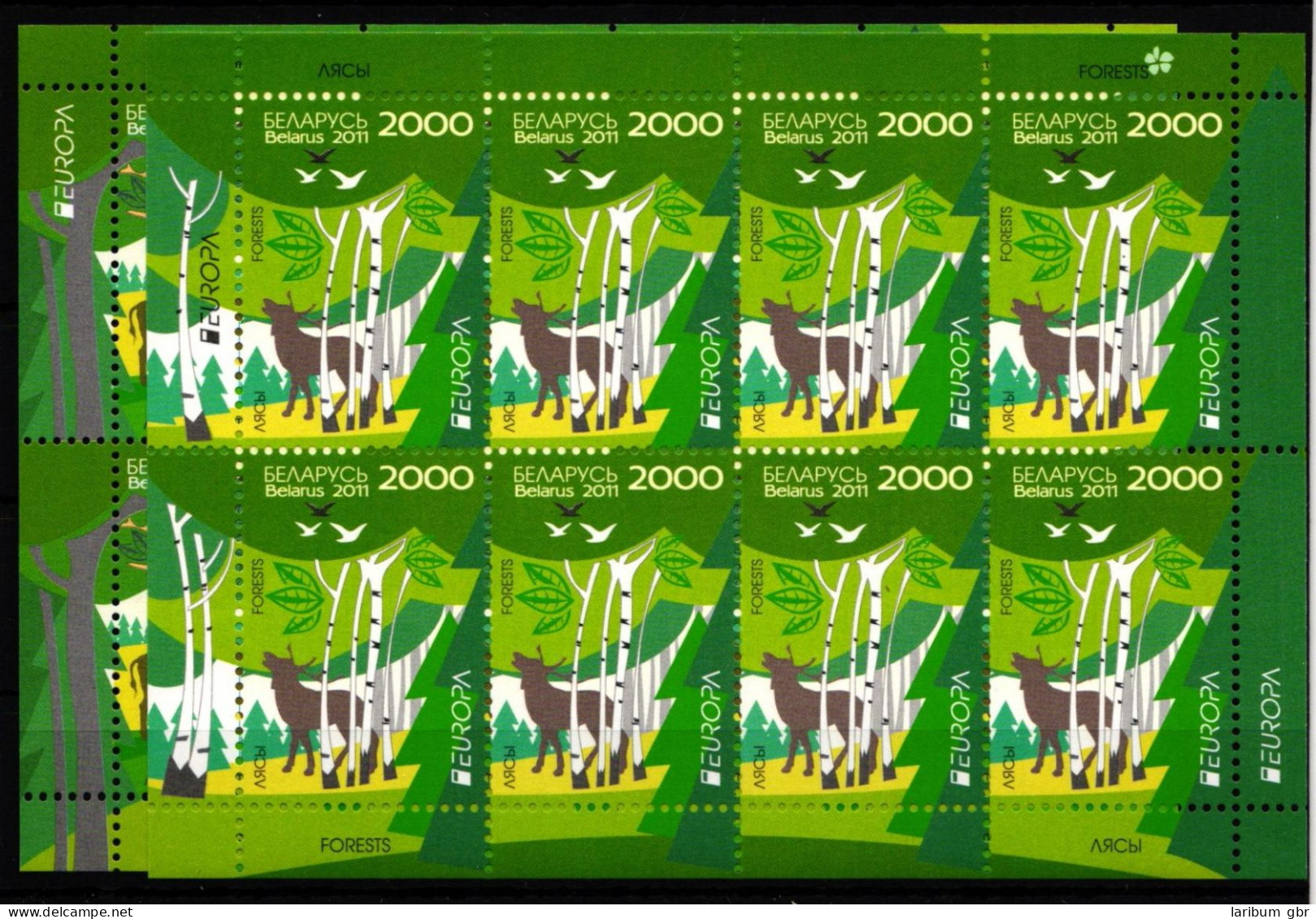 Weißrußland Belarus 853-854 Postfrisch Als Kleinbogensatz #IO750 - Belarus