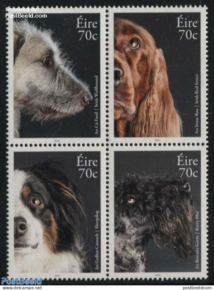 Ireland 2016 Dogs 4v [+], Mint NH, Nature - Dogs - Nuevos