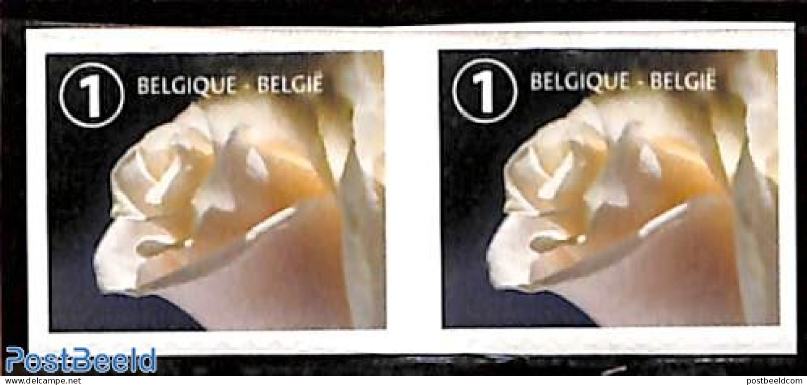 Belgium 2017 Mourning Stamps, Rose 2v S-a, Mint NH, Nature - Flowers & Plants - Roses - Unused Stamps