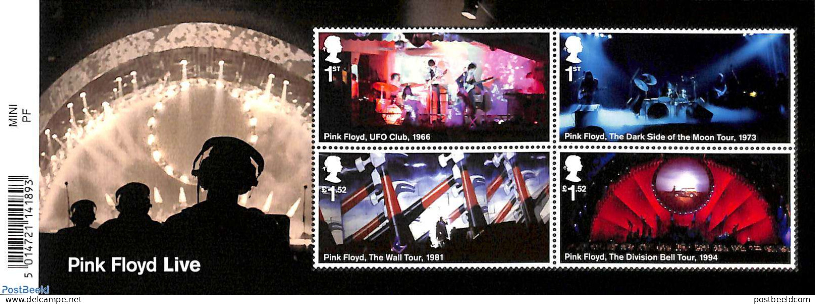Great Britain 2016 Pink Floyd S/s, With Bar-code, Mint NH, Performance Art - Music - Popular Music - Ungebraucht