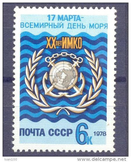 1978. USSR/Russia. 20y Of Maritime Consultative Organization, 1v, Mint/** - Ongebruikt
