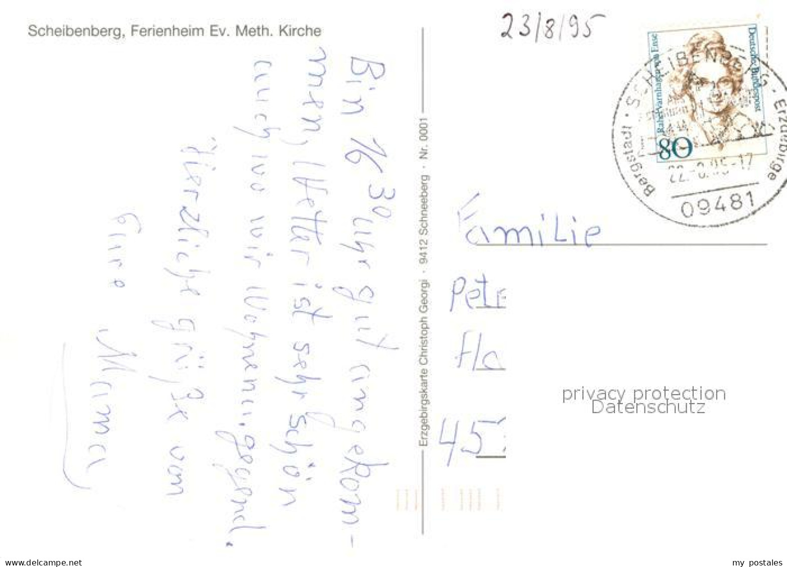 73642572 Scheibenberg Ferienheim Ev Meth Kirche Spielplatz Speisesaal Scheibenbe - Scheibenberg