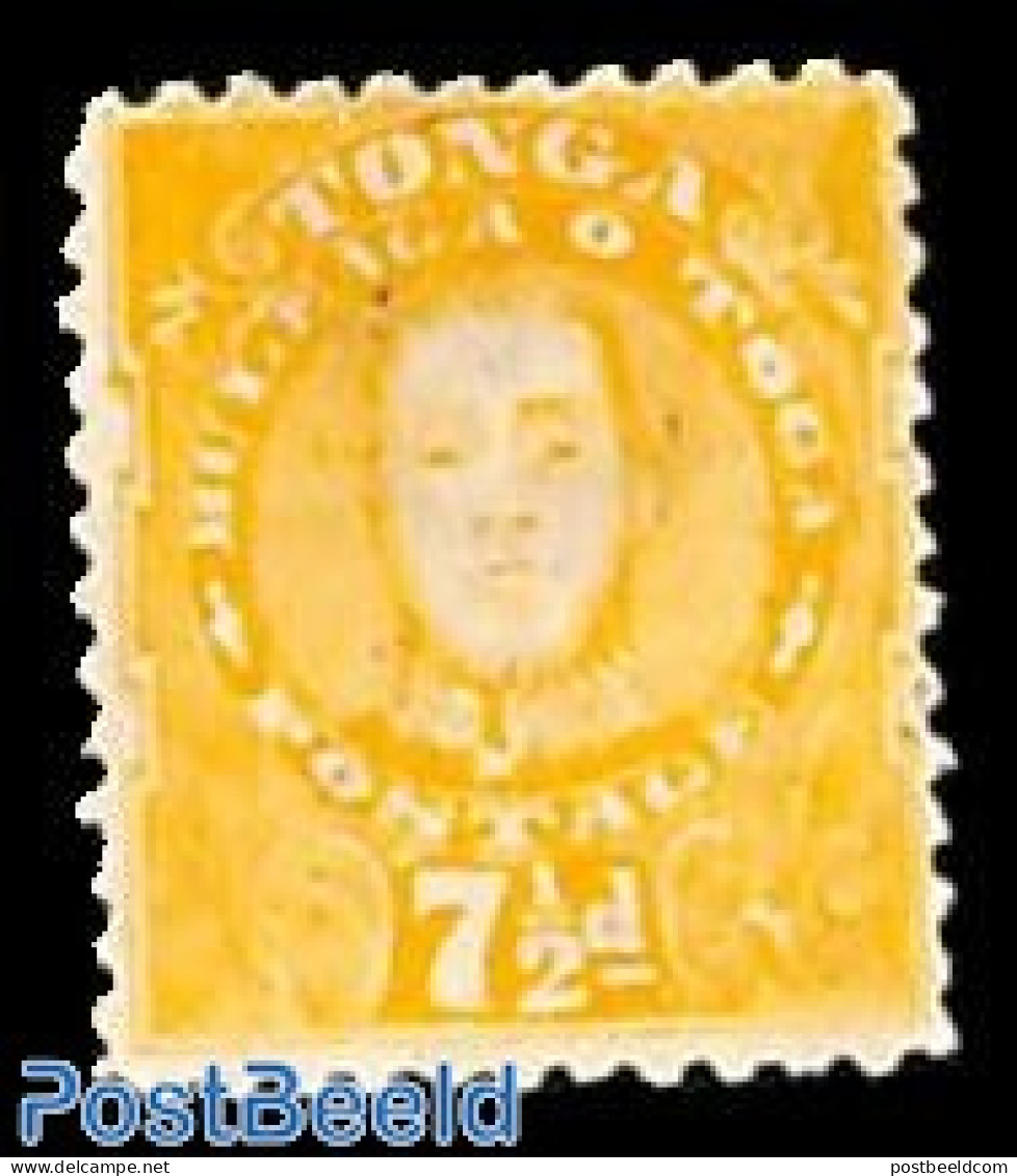 Tonga 1895 7.5d, Stamp Out Of Set, Without Gum, Unused (hinged) - Andere & Zonder Classificatie