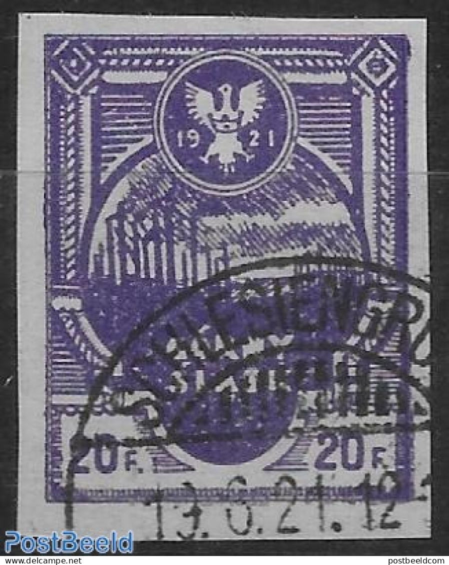 Poland 1921 Stamp Out Of Set. 1 V., Used Or CTO - Gebruikt