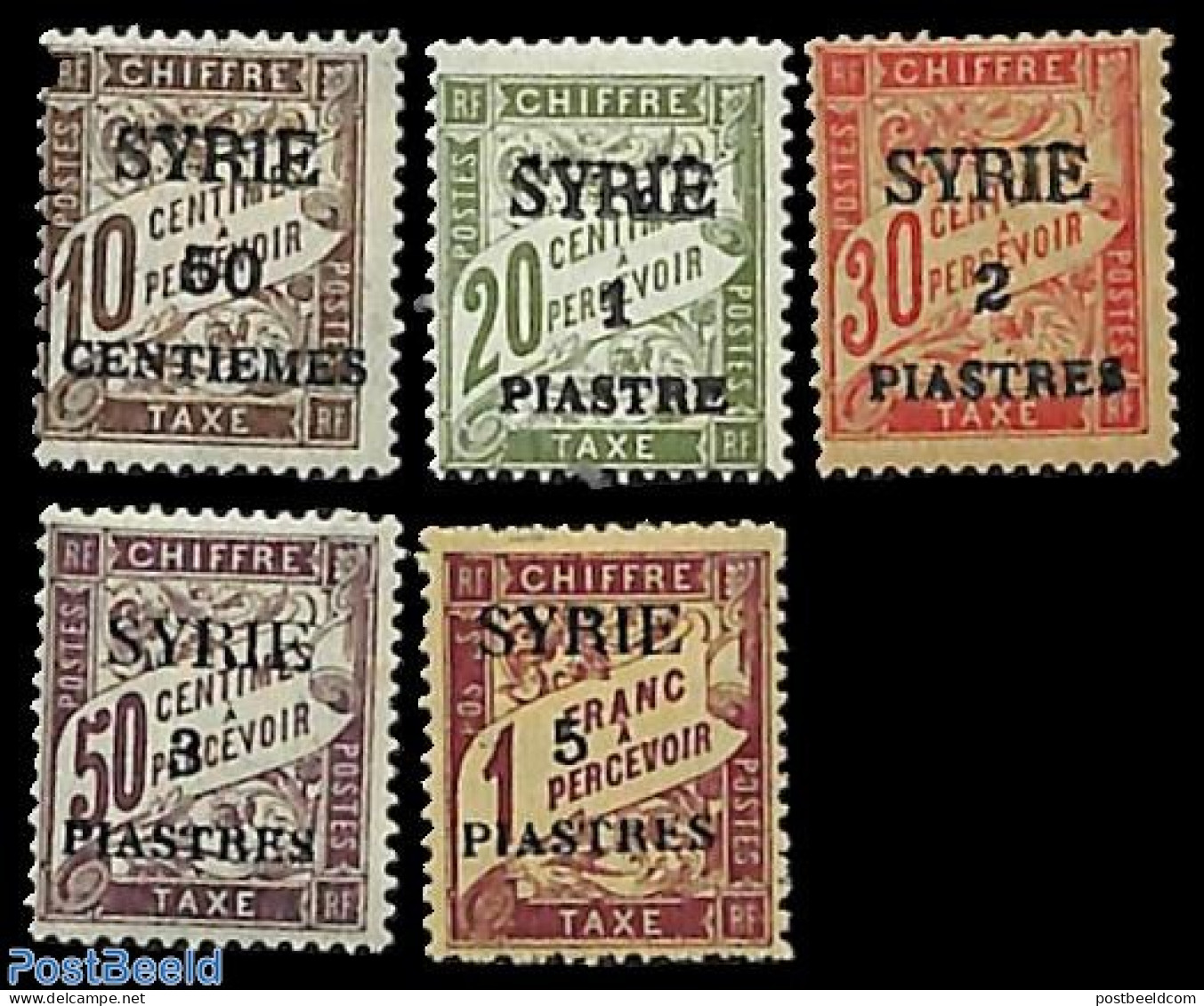 Syria 1924 Postage Due 5v, Unused (hinged) - Siria