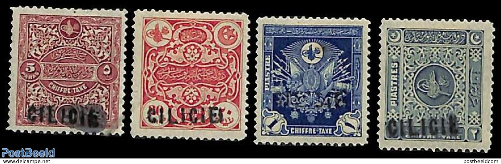 Türkiye 1919 Cilicie, Postage Due 4v, Unused (hinged) - Sonstige & Ohne Zuordnung