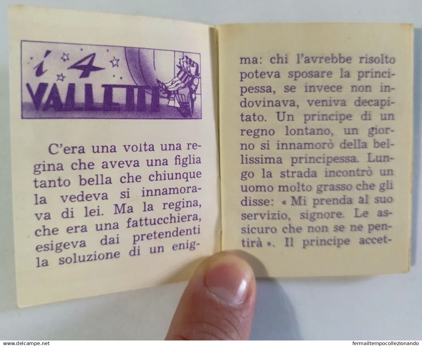 Bq11  Libretto Minifiabe I Quattro Valletti Editrice Vecchi 1952 N51 - Ohne Zuordnung