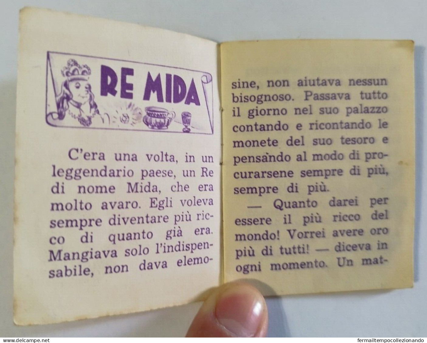 Bq14  Libretto Minifiabe Re Mida Editrice Vecchi 1952 N52 - Unclassified