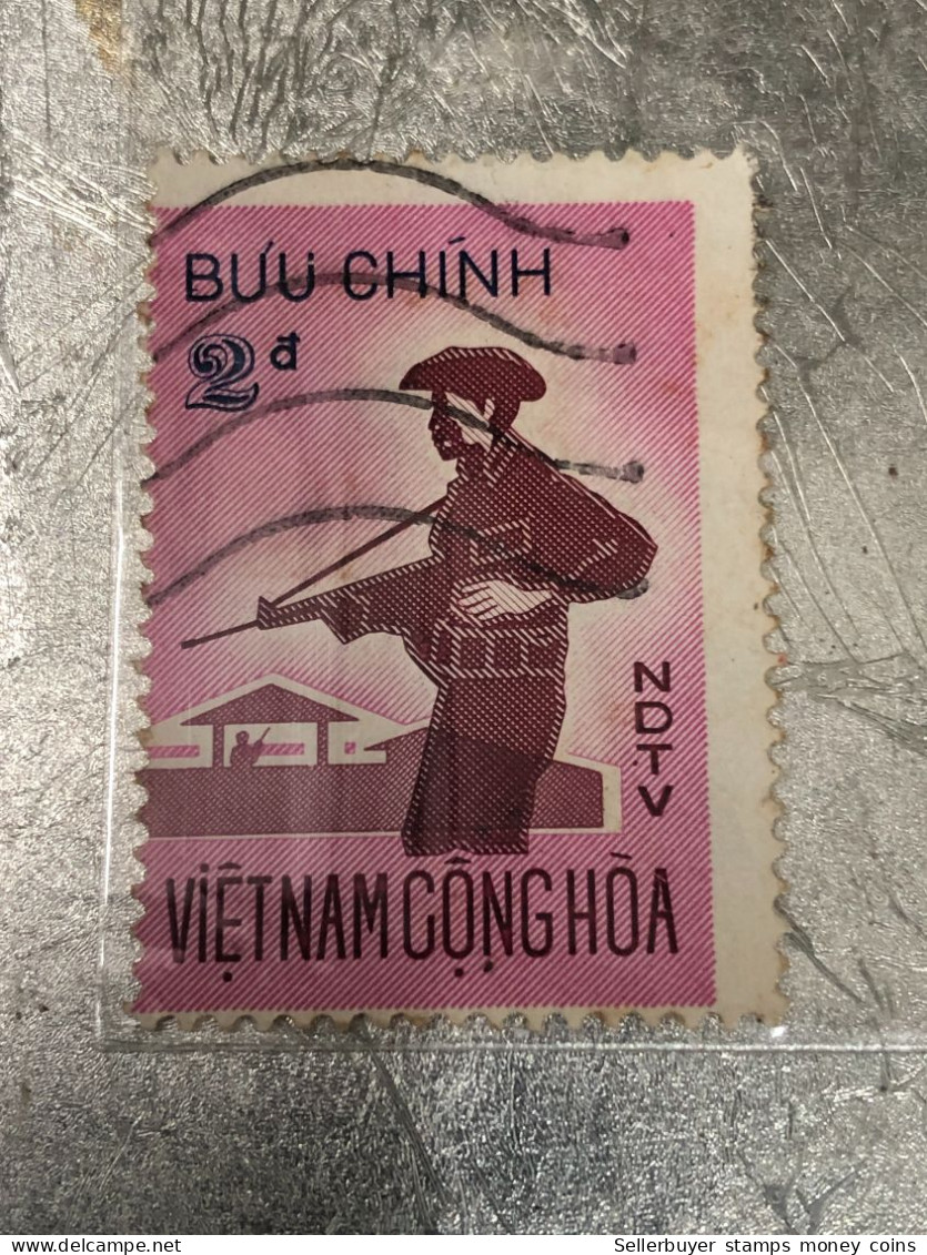 VIET NAM SOUTH STAMPS (ERROR Printed Deviate)1 STAMPS Rare - Vietnam