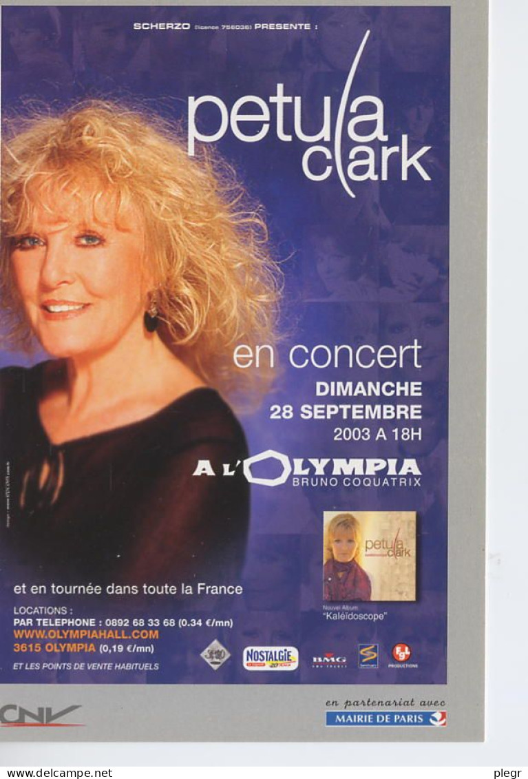 PUB 17#1 - PETULA CLARK - OLYMPIA 2003 - Muziek En Musicus