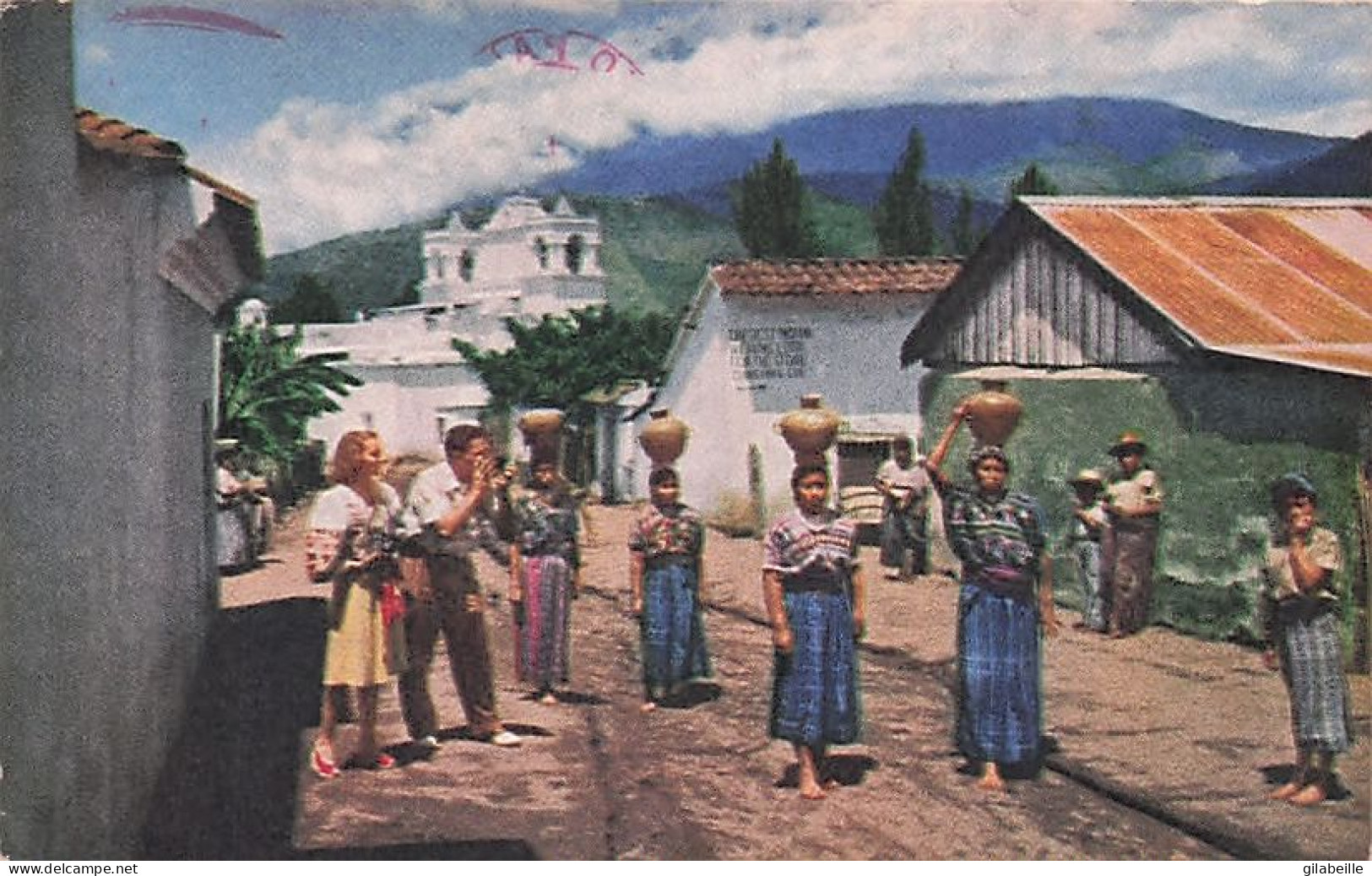 Guatemala - Guatemalan Women Carrying Water Home -  PAN AMERICAN WORLD AIRWAYS - 1948 - Guatemala