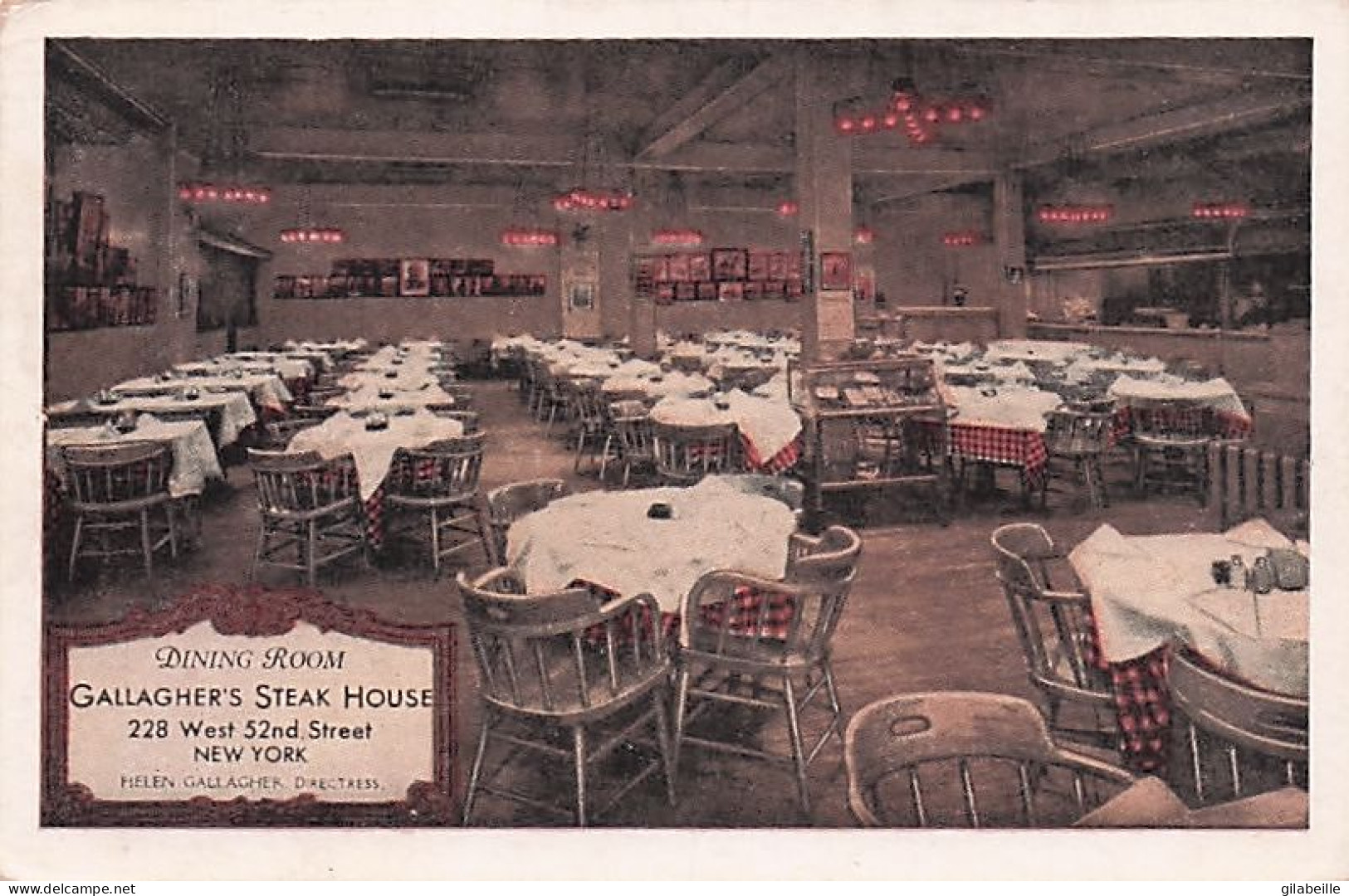 New York - Gallagher's Steak House - 228 West 52nd Street - Autres & Non Classés