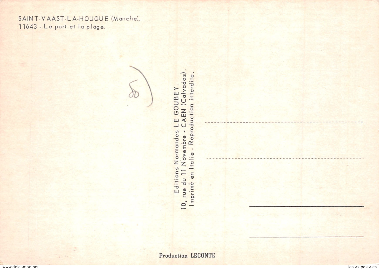 50 SAINT VAAST LA HOUGUE LE PORT - Saint Vaast La Hougue