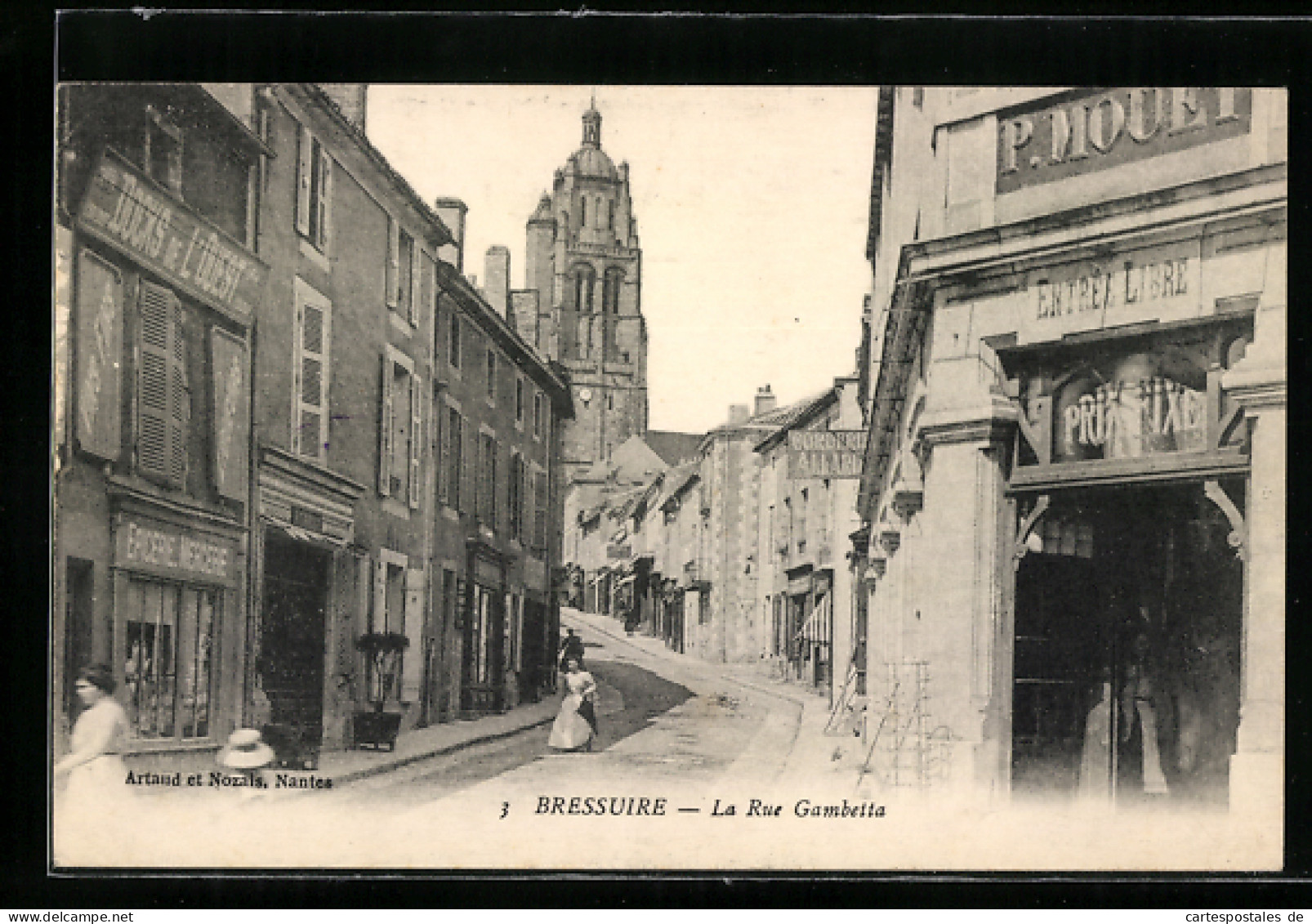 CPA Bressuire, La Rue Gambetta  - Bressuire