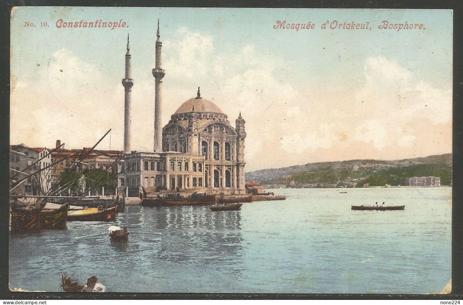 Carte P De 1909 ( Constantinople / Mosquée D'Ortakeuï, Bosphore ) - Türkei