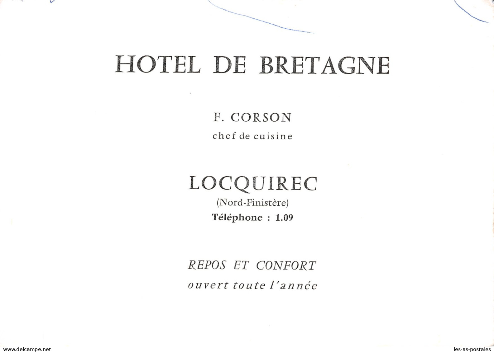 29 LOCQUIREC L HOTEL DE BRETAGNE - Locquirec